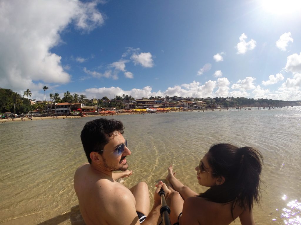 Piscininhas que se formam na maré baixa - Pipa-RN