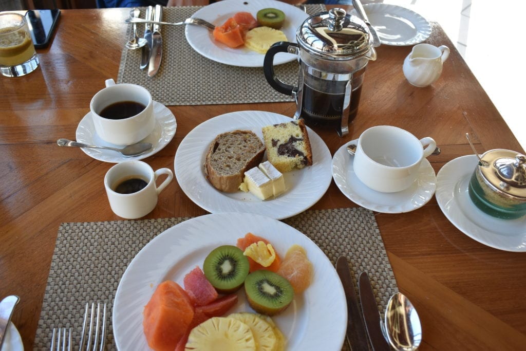 Uma parte do nosso café da manhã - The Residence - Mauritius