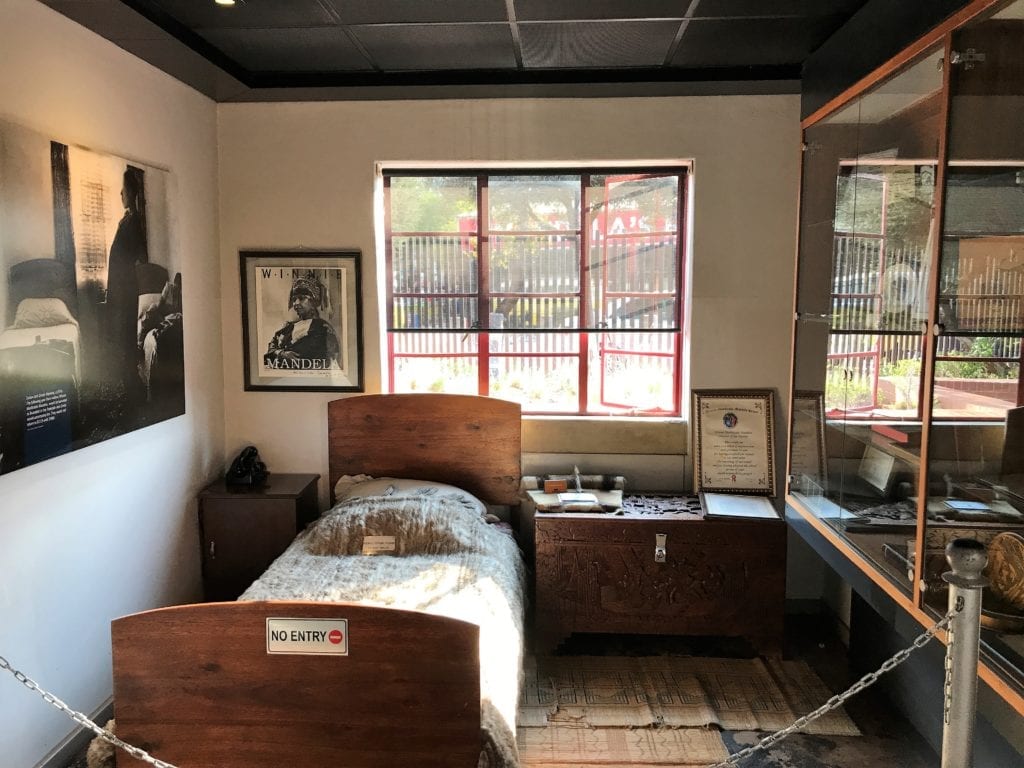 Interior da casa do Nelson Mandela - Soweto - Joanesburgo