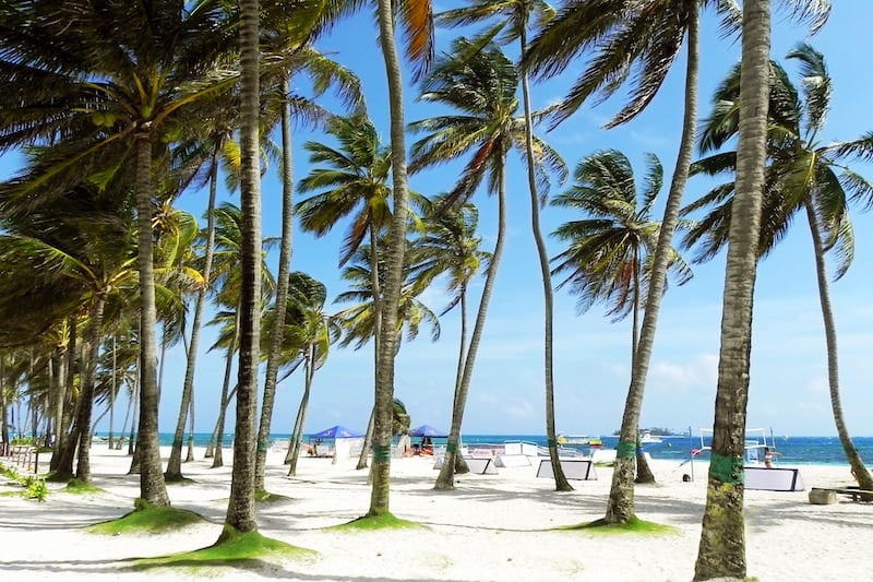 Praia em San Andrés