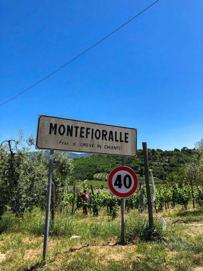 Montefioralle na região da Toscana